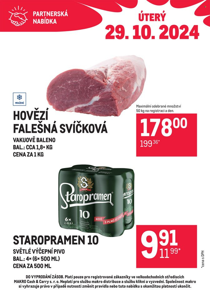 Leták MAKRO - 29.10.2024 - 29.10.2024. Strana 1