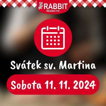 Leták RABBIT řeznictví.