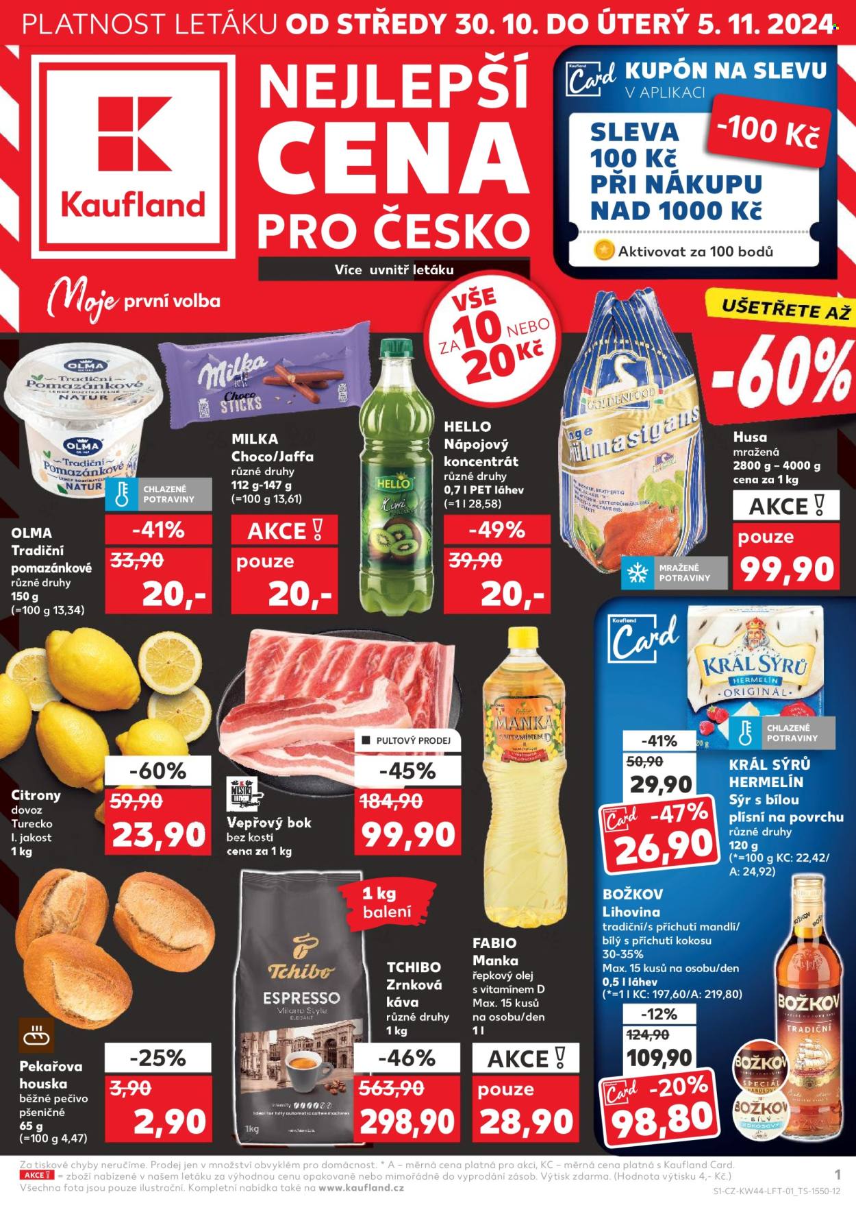 Leták Kaufland - 30.10.2024 - 5.11.2024. Strana 1