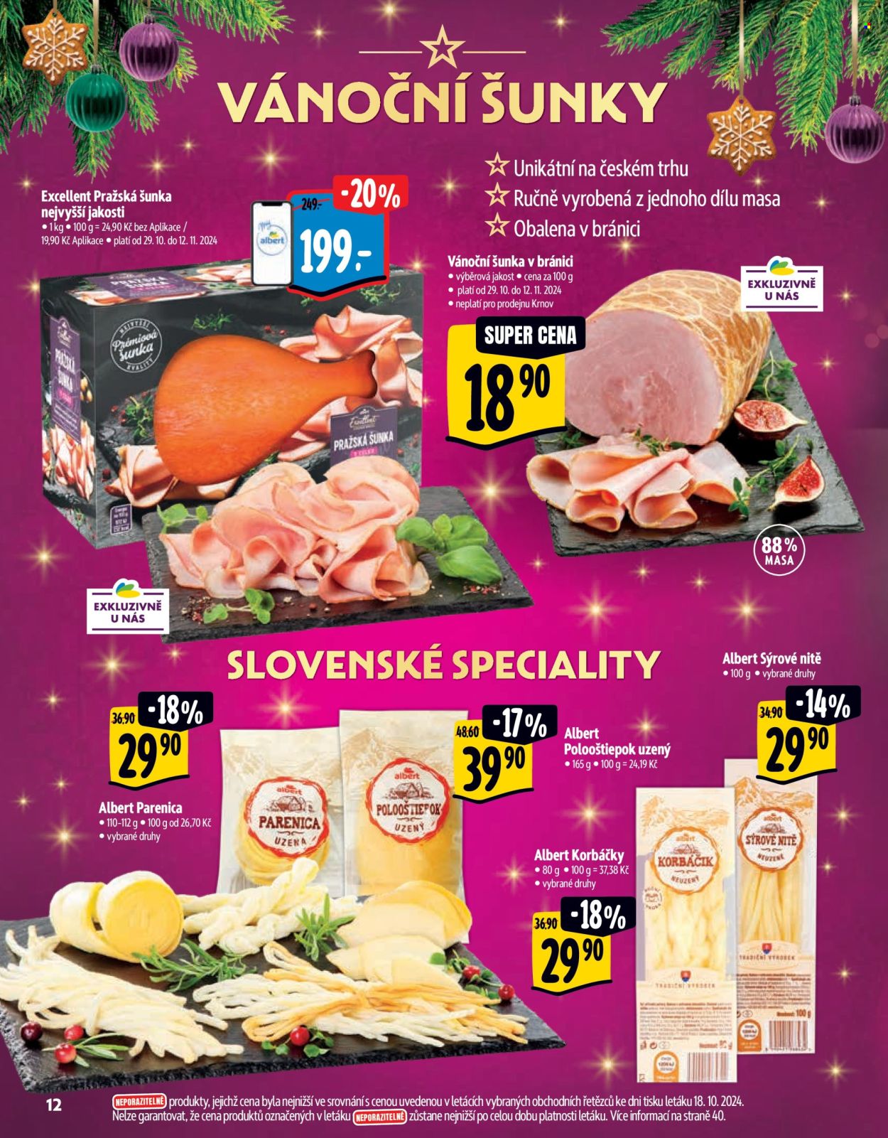 Leták Albert Hypermarket - 29.10.2024 - 19.11.2024. Strana 12