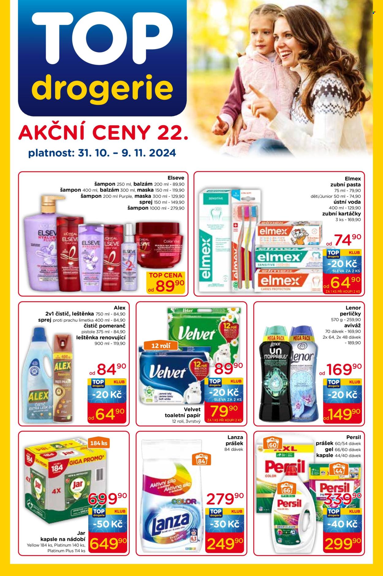 Leták TOP drogerie - 31.10.2024 - 9.11.2024. Strana 1