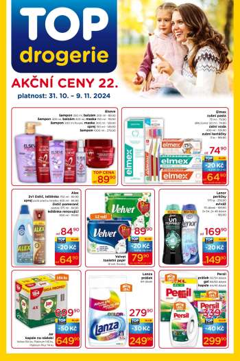 Leták TOP drogerie - 31.10.2024 - 9.11.2024.