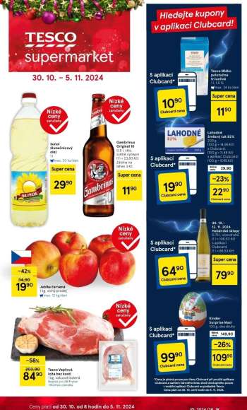 Leták TESCO supermarket - 30.10.2024 - 5.11.2024.
