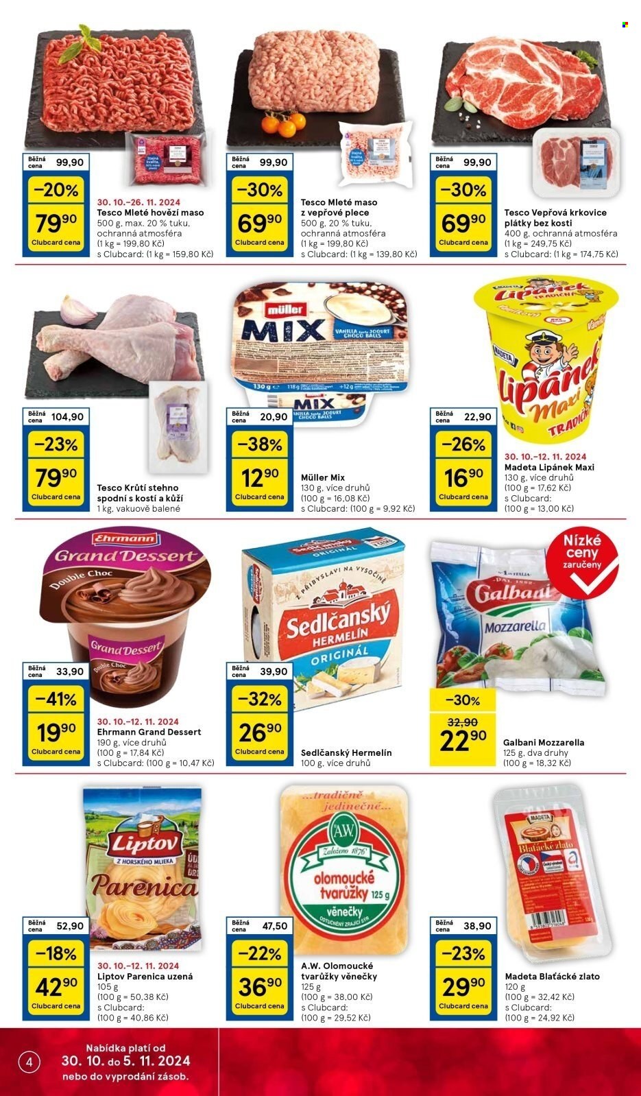 Leták TESCO supermarket - 30.10.2024 - 5.11.2024. Strana 4