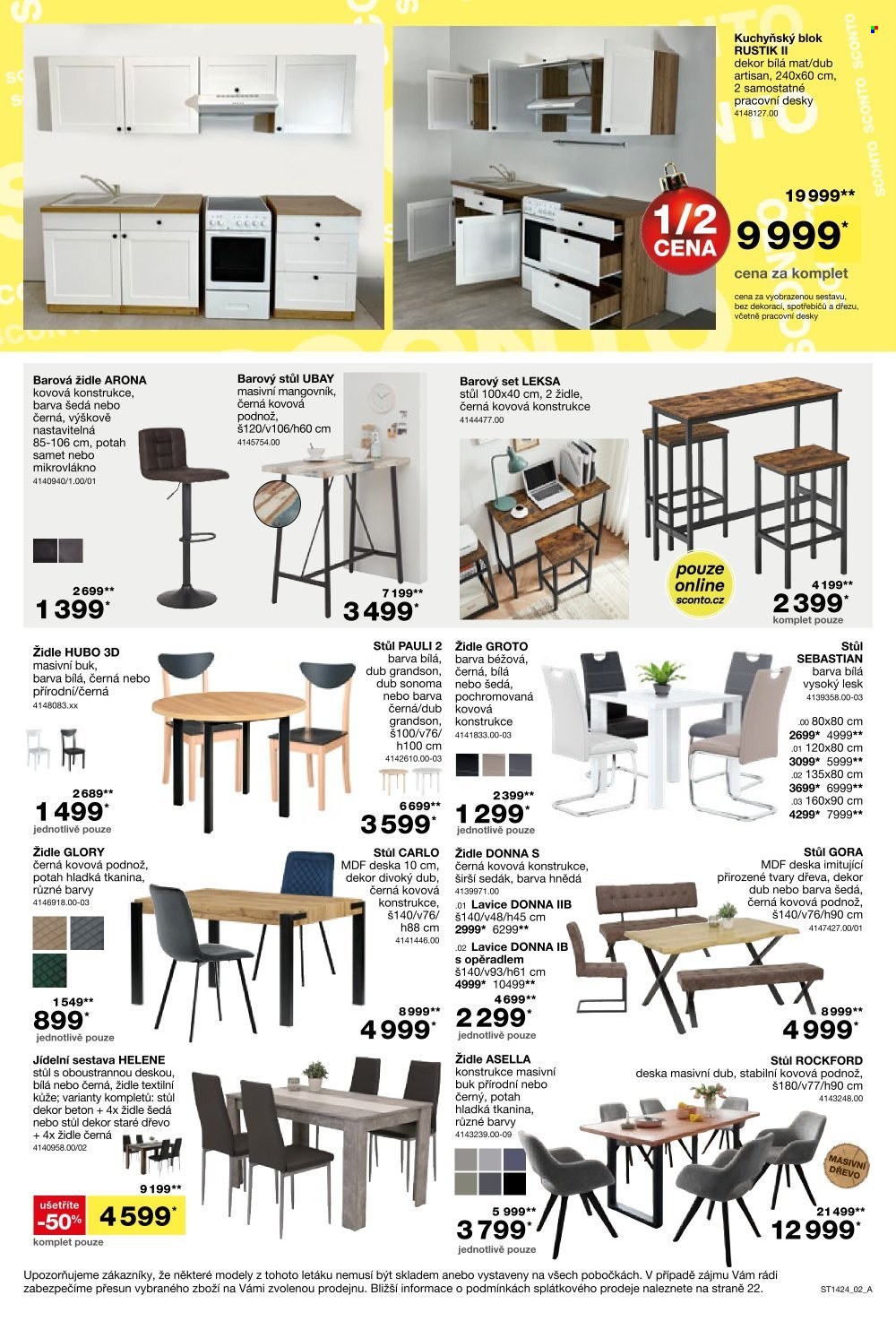 Leták SCONTO NÁBYTEK - 30.10.2024 - 26.11.2024. Strana 2