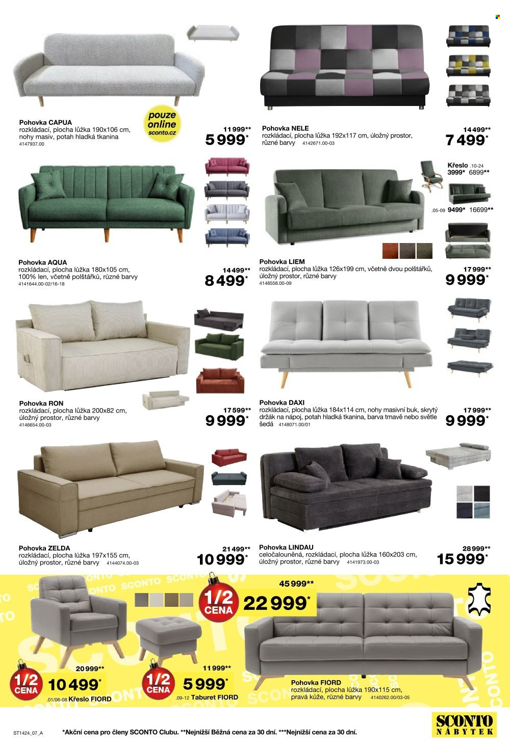 Leták SCONTO NÁBYTEK - 30.10.2024 - 26.11.2024. Strana 7