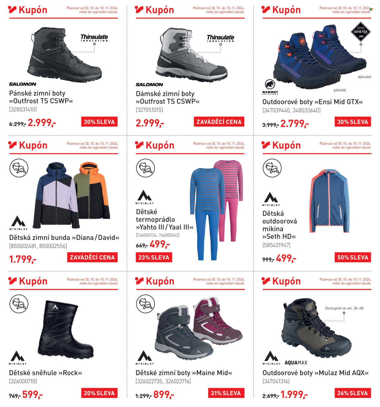Leták INTERSPORT - 30.10.2024 - 10.11.2024. Strana 4
