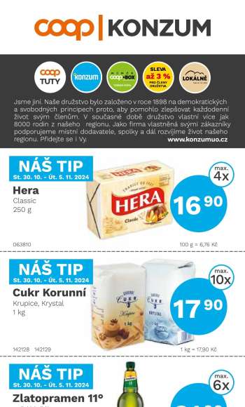Leták Konzum - 30.10.2024 - 12.11.2024.