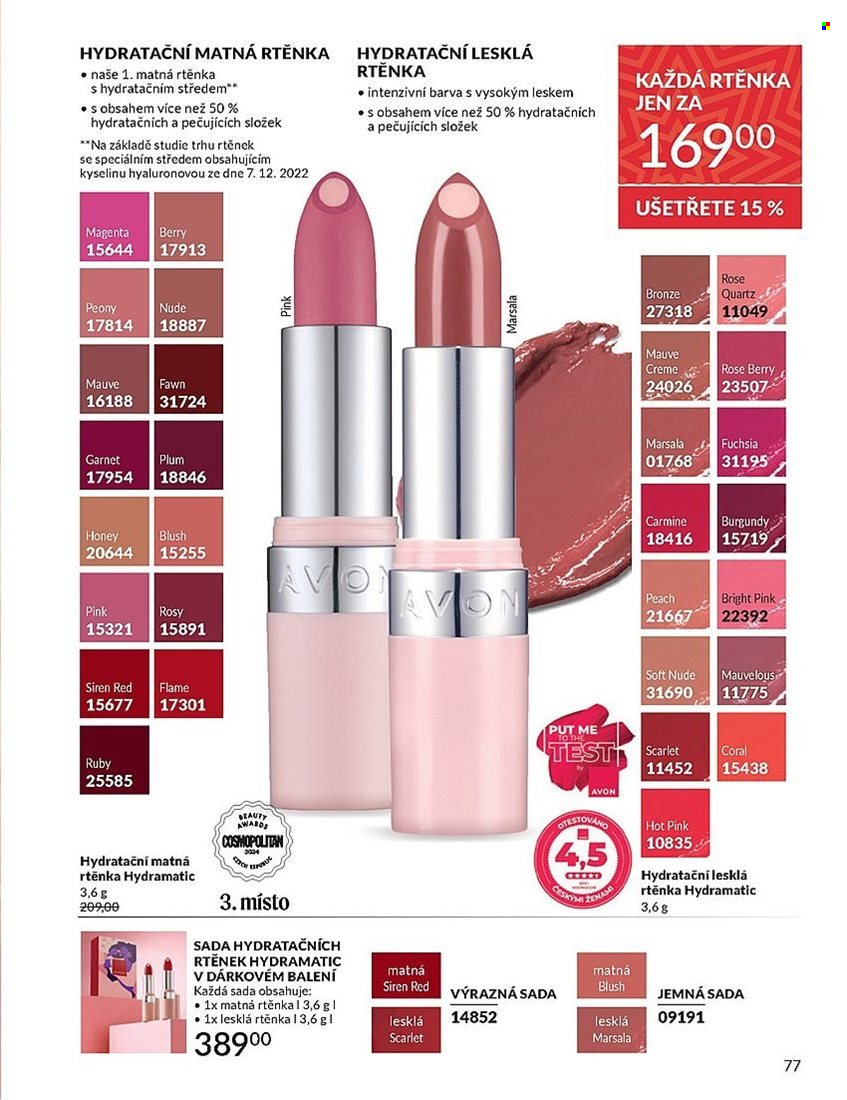 Leták AVON - 1.11.2024 - 30.11.2024. Strana 77