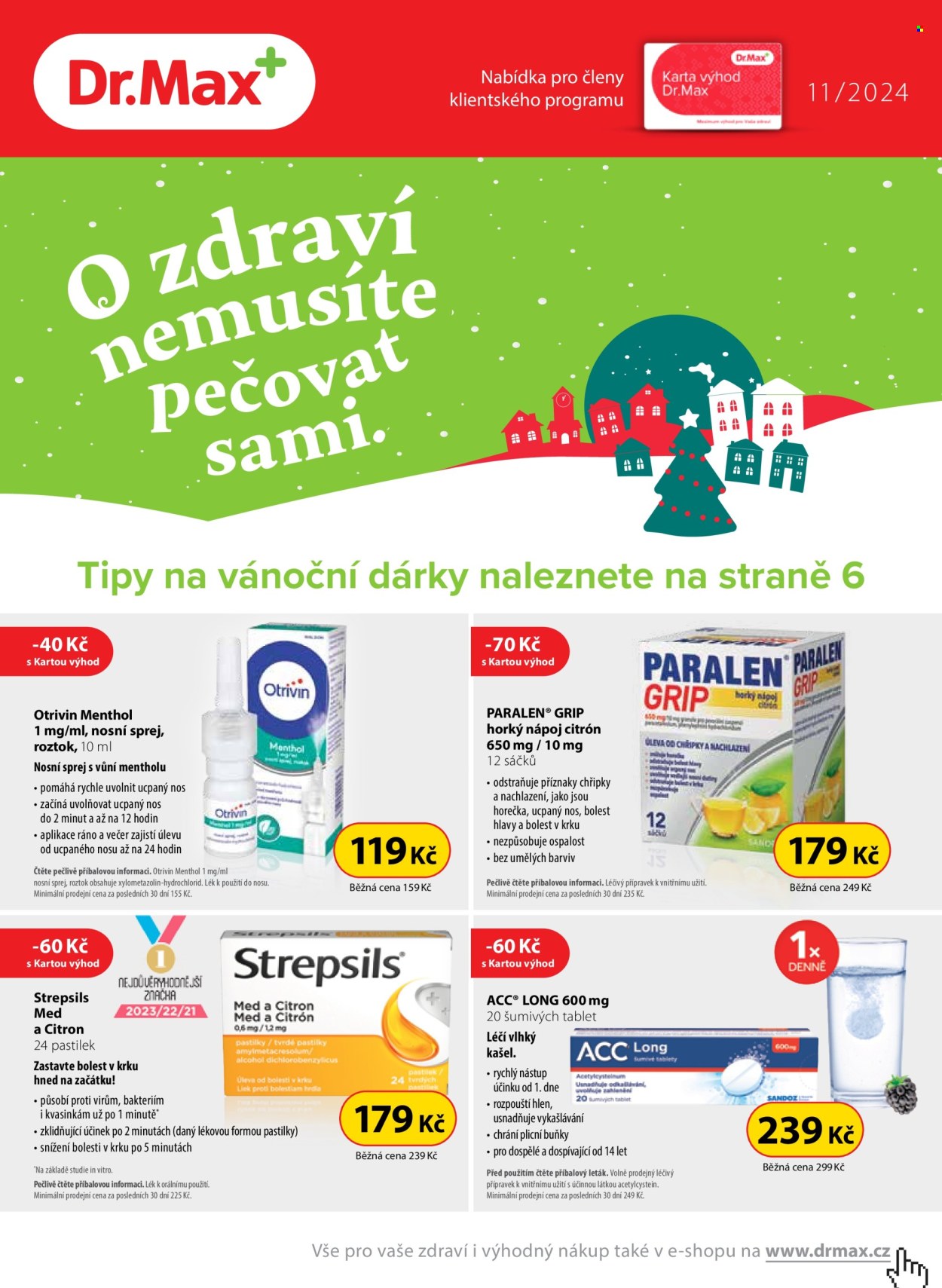 Leták Dr. Max - 1.11.2024 - 30.11.2024. Strana 1