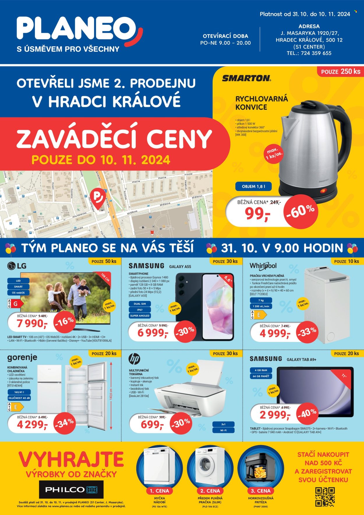 Leták PLANEO Elektro - 31.10.2024 - 10.11.2024. Strana 1