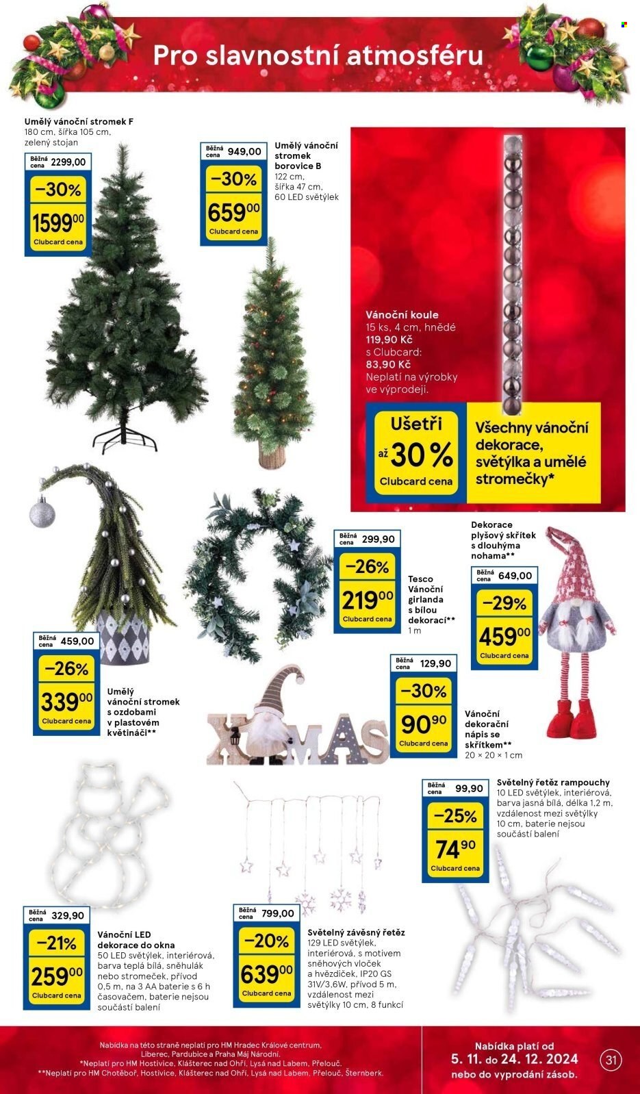 Leták TESCO - 6.11.2024 - 12.11.2024. Strana 31