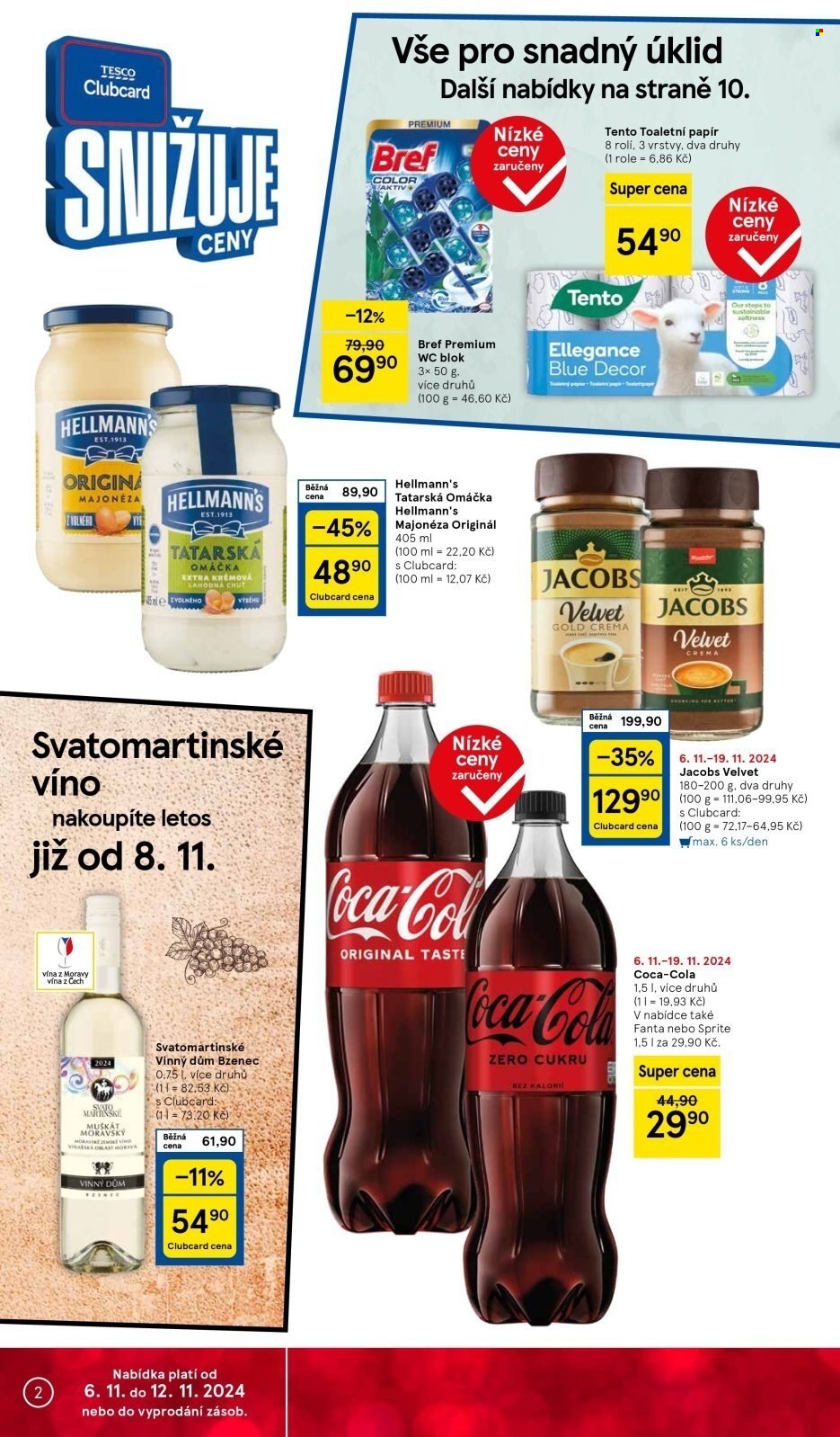 Leták TESCO supermarket - 6.11.2024 - 12.11.2024. Strana 2