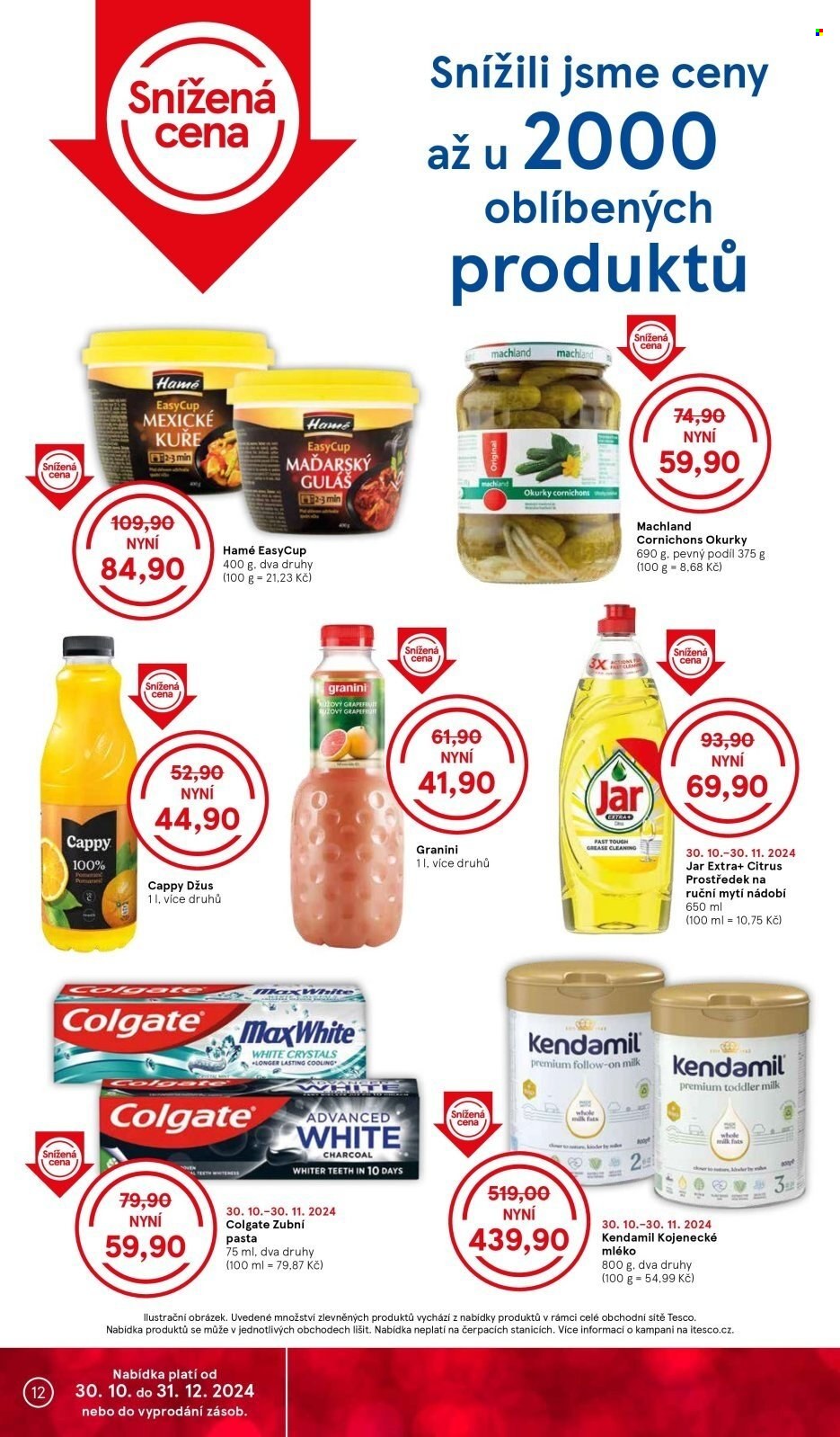 Leták TESCO supermarket - 6.11.2024 - 12.11.2024. Strana 12