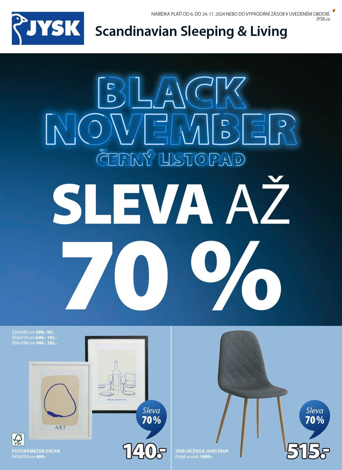 Leták JYSK - 6.11.2024 - 24.11.2024. Strana 2
