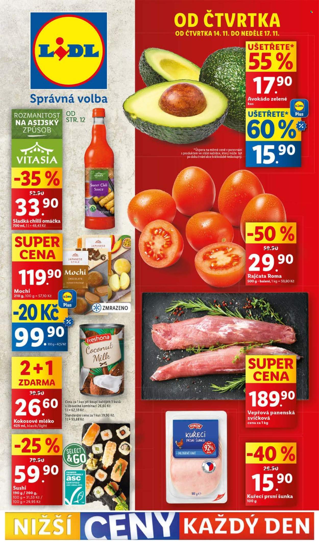 Leták Lidl - 14.11.2024 - 17.11.2024. Strana 1