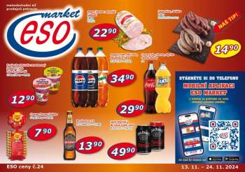 Leták ESO MARKET - 13.11.2024 - 24.11.2024.