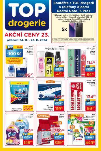 Leták TOP drogerie - 14.11.2024 - 23.11.2024.
