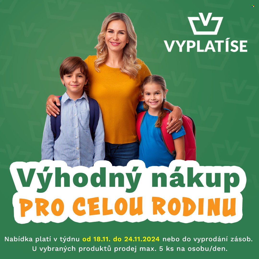 Leták Vyplatíse - 18.11.2024 - 24.11.2024. Strana 1