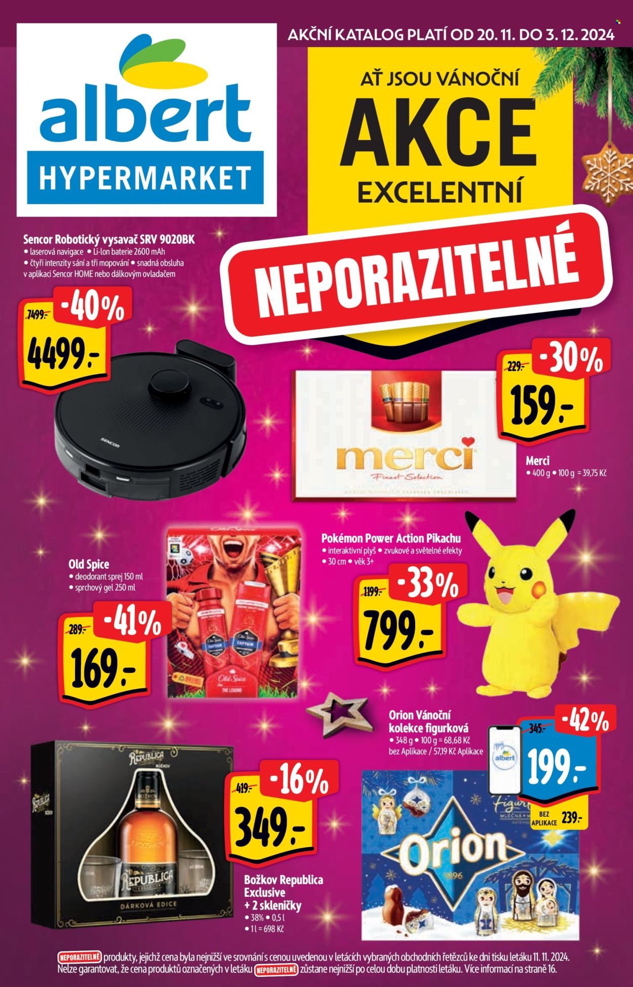Leták Albert Hypermarket - 20.11.2024 - 3.12.2024. Strana 1