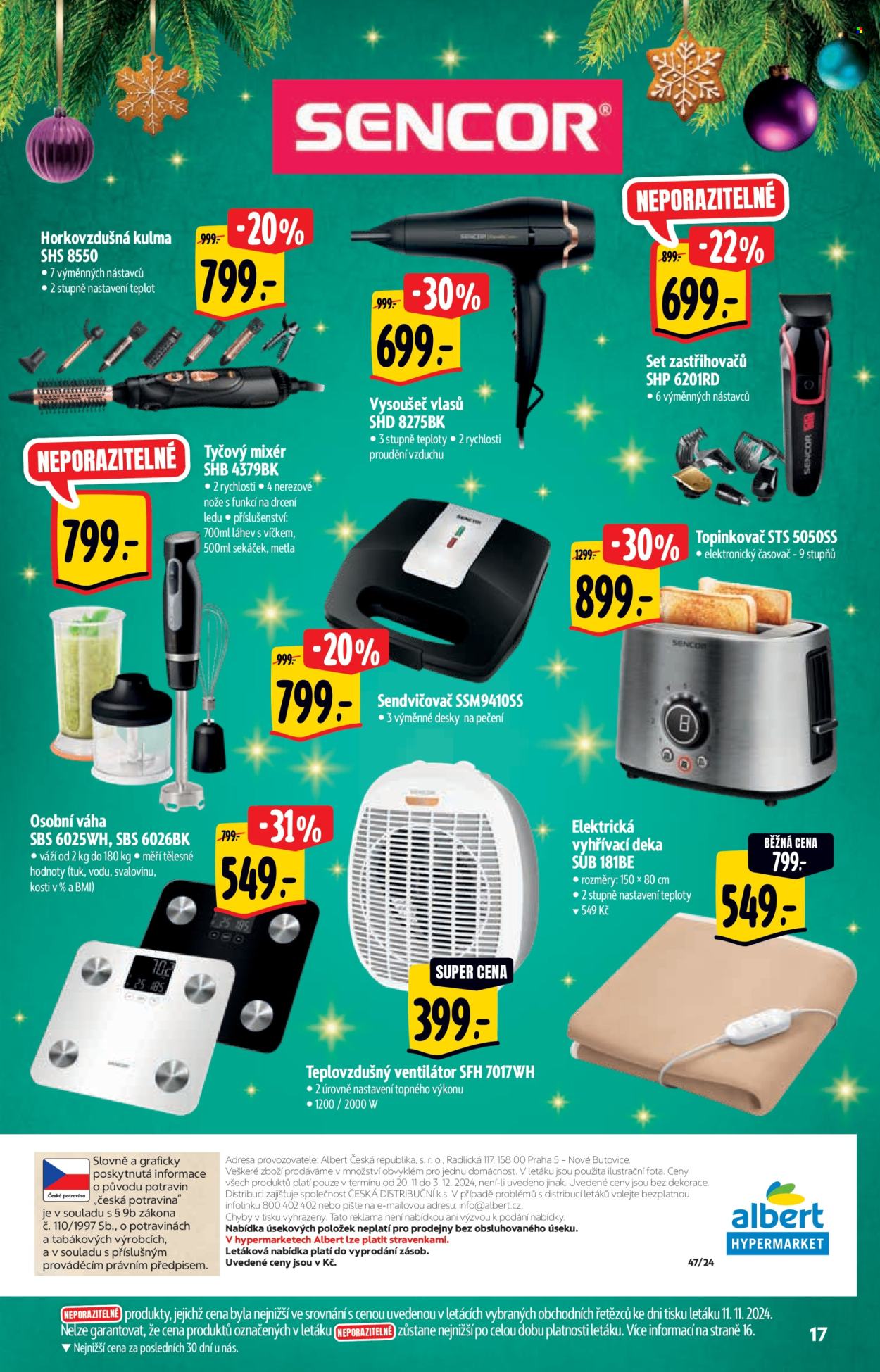 Leták Albert Hypermarket - 20.11.2024 - 3.12.2024. Strana 17