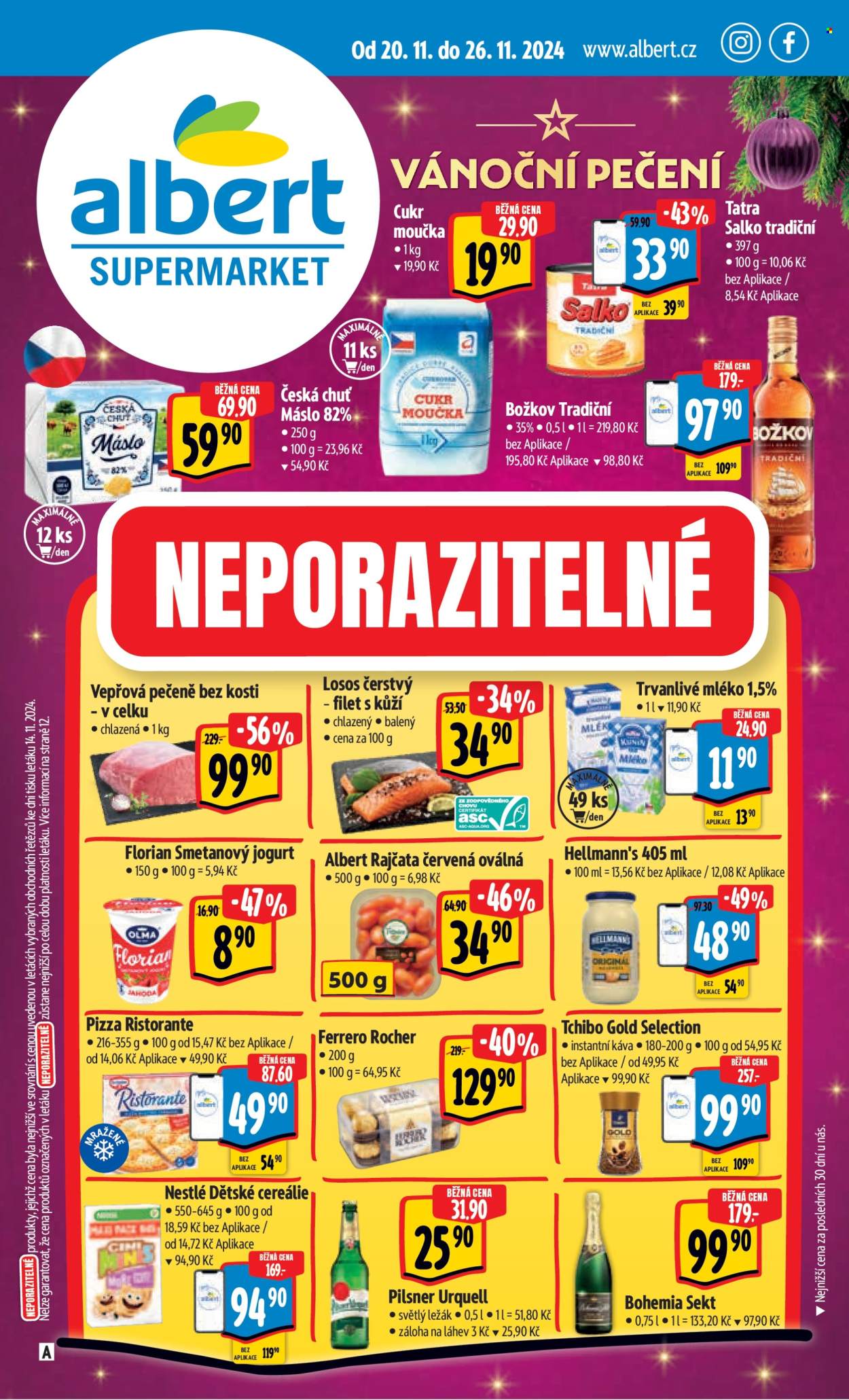 Leták Albert Supermarket - 20.11.2024 - 26.11.2024. Strana 1