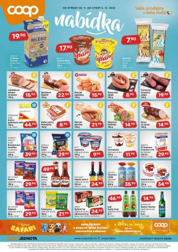 Leták coop JEDNOTA - 20.11.2024 - 3.12.2024.