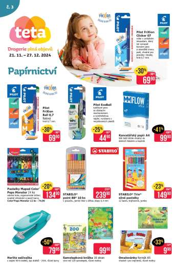 Leták Teta drogerie - 21.11.2024 - 27.12.2024.