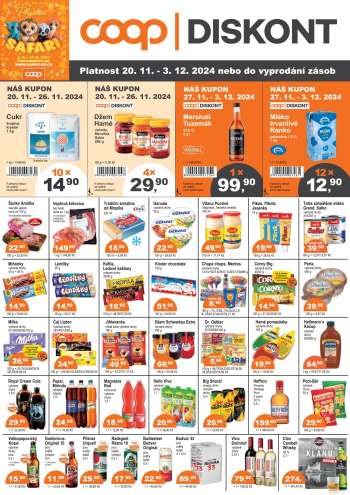 Leták coop DISKONT - 20.11.2024 - 3.12.2024.