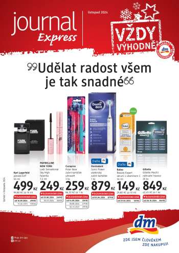 Leták dm drogerie.