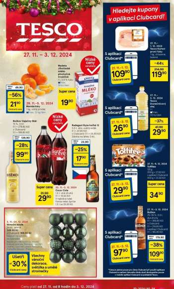 Leták TESCO - 27.11.2024 - 3.12.2024.