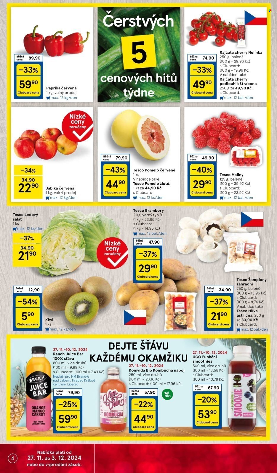 Leták TESCO - 27.11.2024 - 3.12.2024. Strana 4