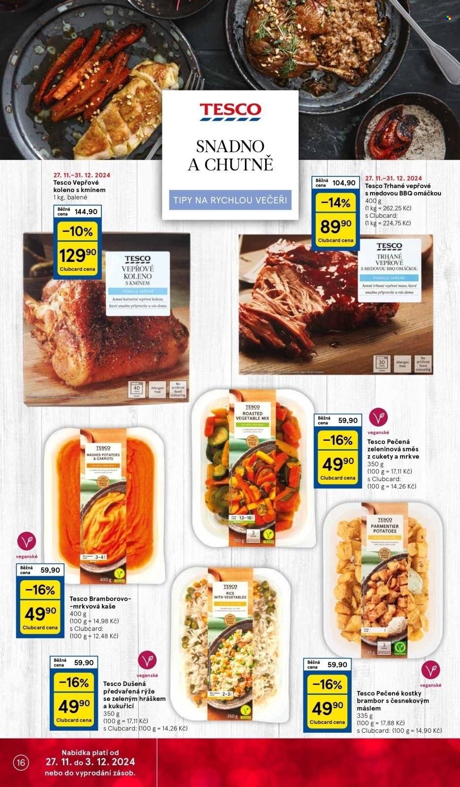 Leták TESCO - 27.11.2024 - 3.12.2024. Strana 16