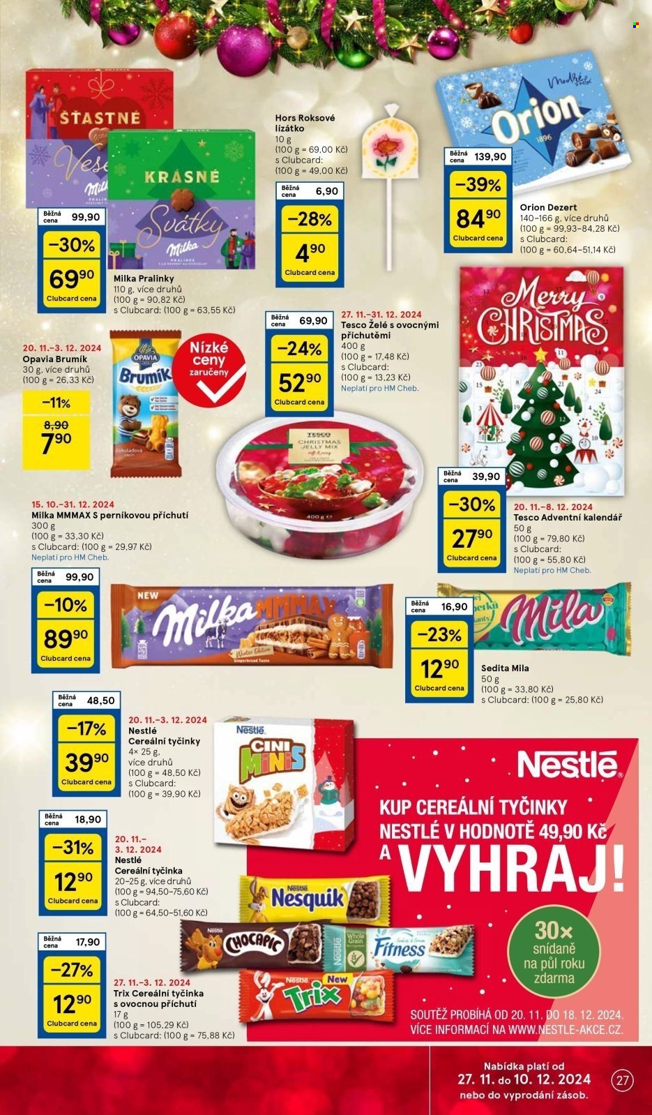 Leták TESCO - 27.11.2024 - 3.12.2024. Strana 27