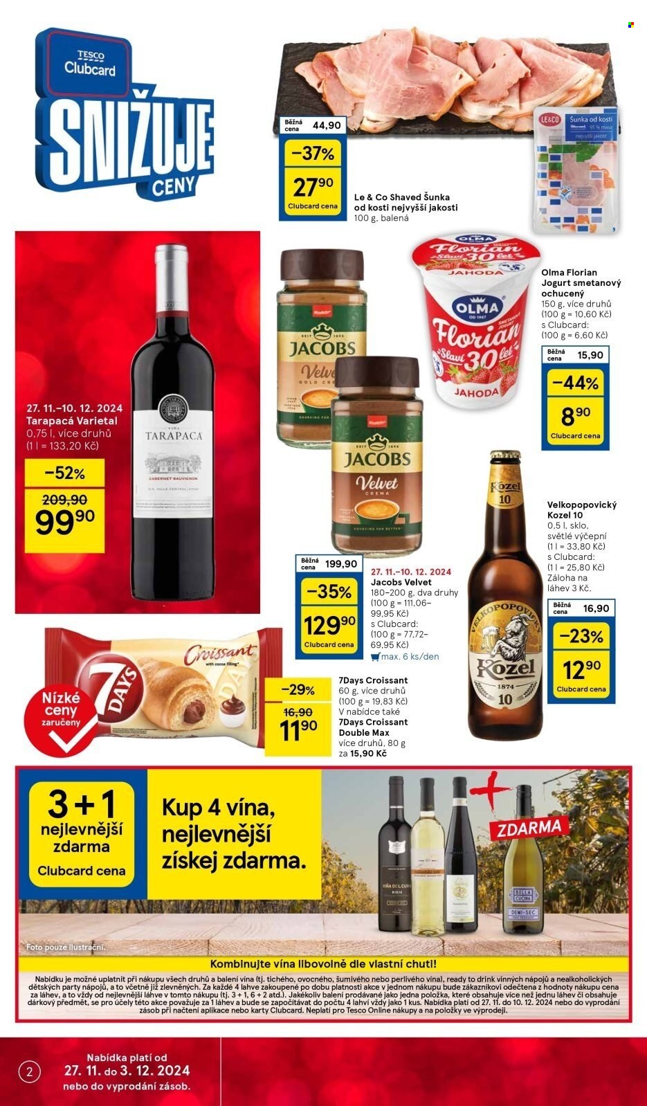 Leták TESCO supermarket - 27.11.2024 - 3.12.2024. Strana 2