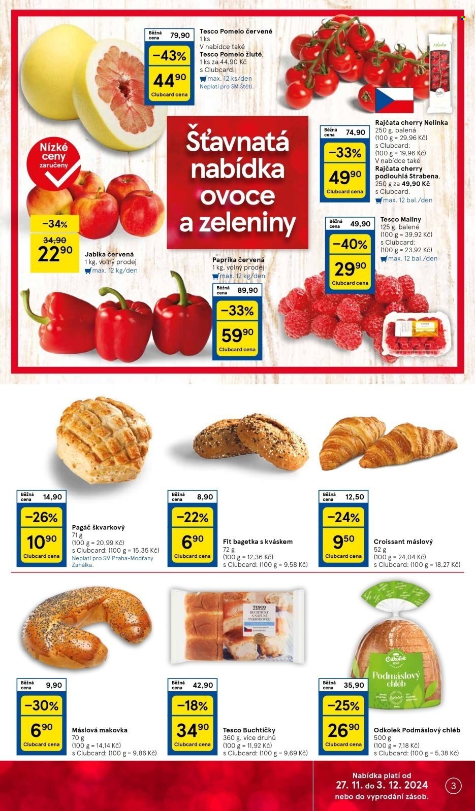 Leták TESCO supermarket - 27.11.2024 - 3.12.2024. Strana 3