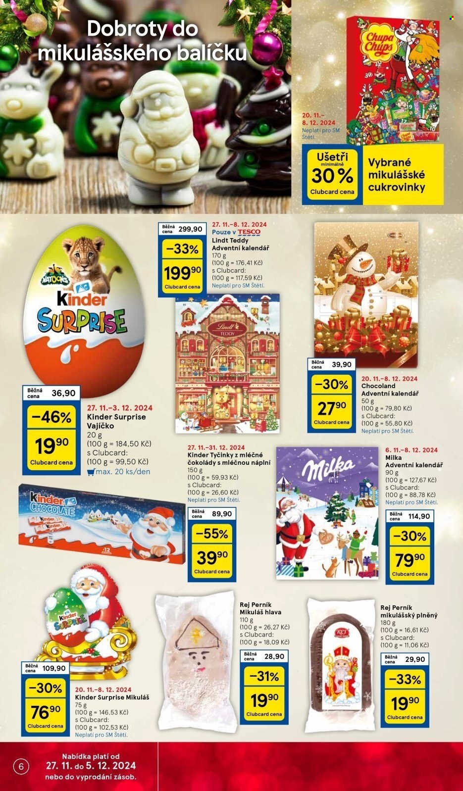 Leták TESCO supermarket - 27.11.2024 - 3.12.2024. Strana 6