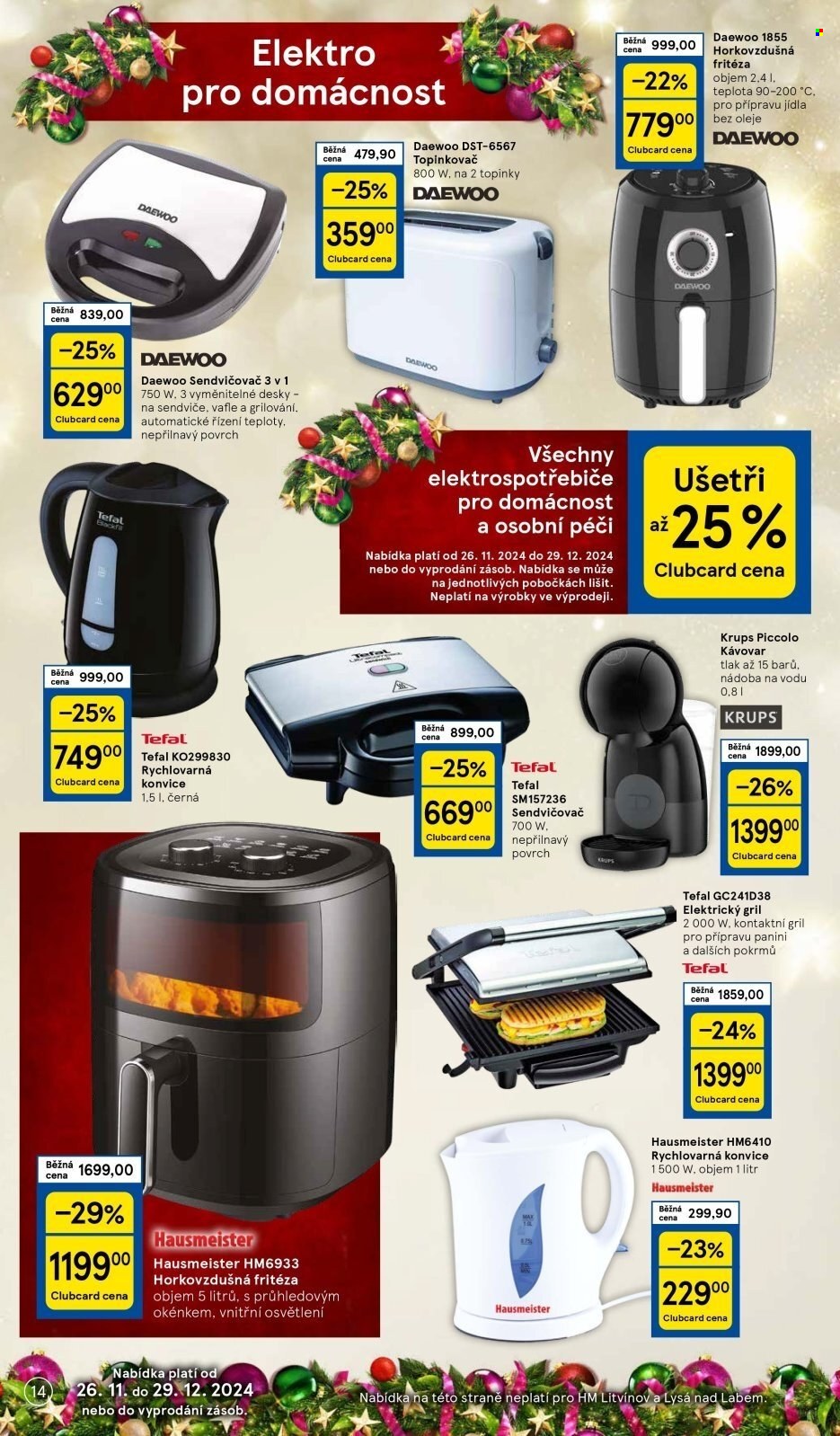 Leták TESCO hypermarket - 26.11.2024 - 24.12.2024. Strana 14