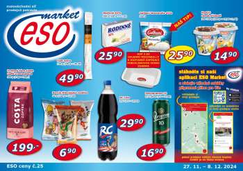 Leták ESO MARKET - 27.11.2024 - 8.12.2024.