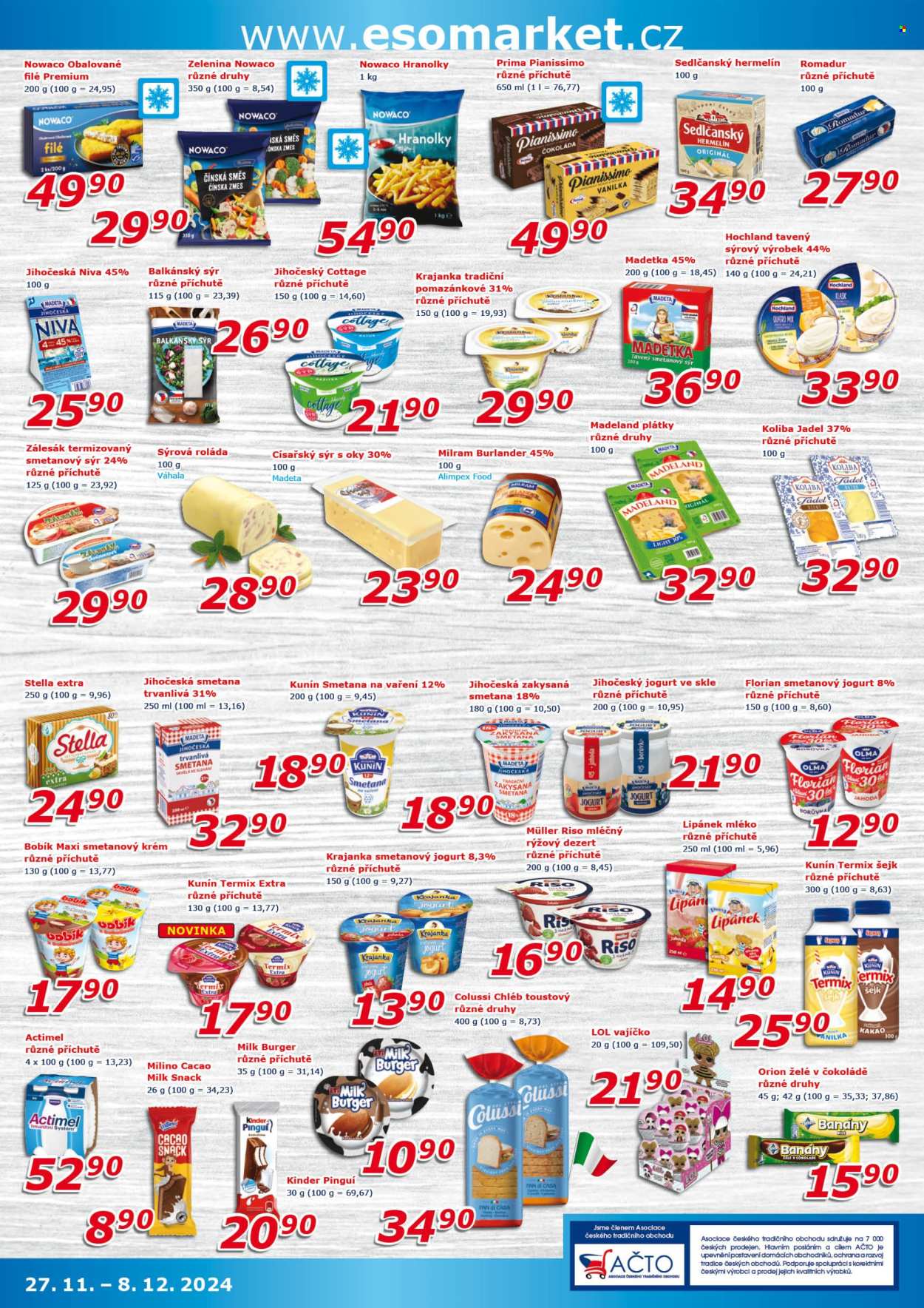Leták ESO MARKET - 27.11.2024 - 8.12.2024. Strana 3
