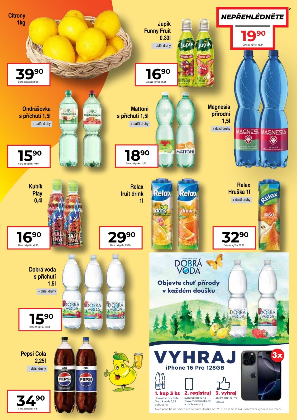 Leták Hruška - 26.11.2024 - 2.12.2024. Strana 3