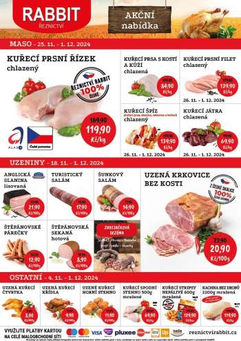 Leták RABBIT řeznictví - 25.11.2024 - 1.12.2024.