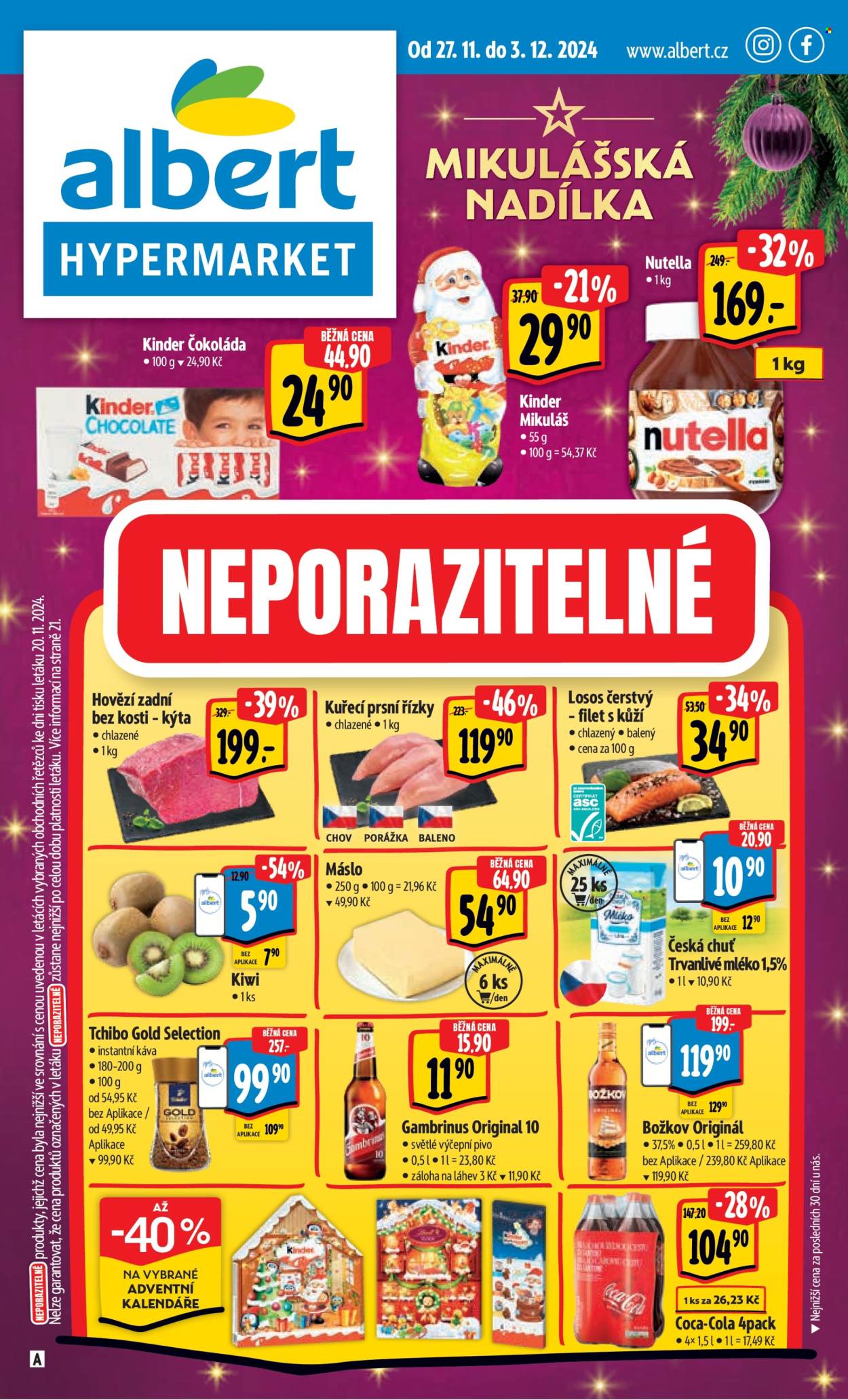 Leták Albert Hypermarket - 27.11.2024 - 3.12.2024. Strana 1