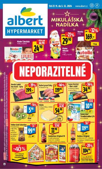 Leták Albert Hypermarket - 27.11.2024 - 3.12.2024.