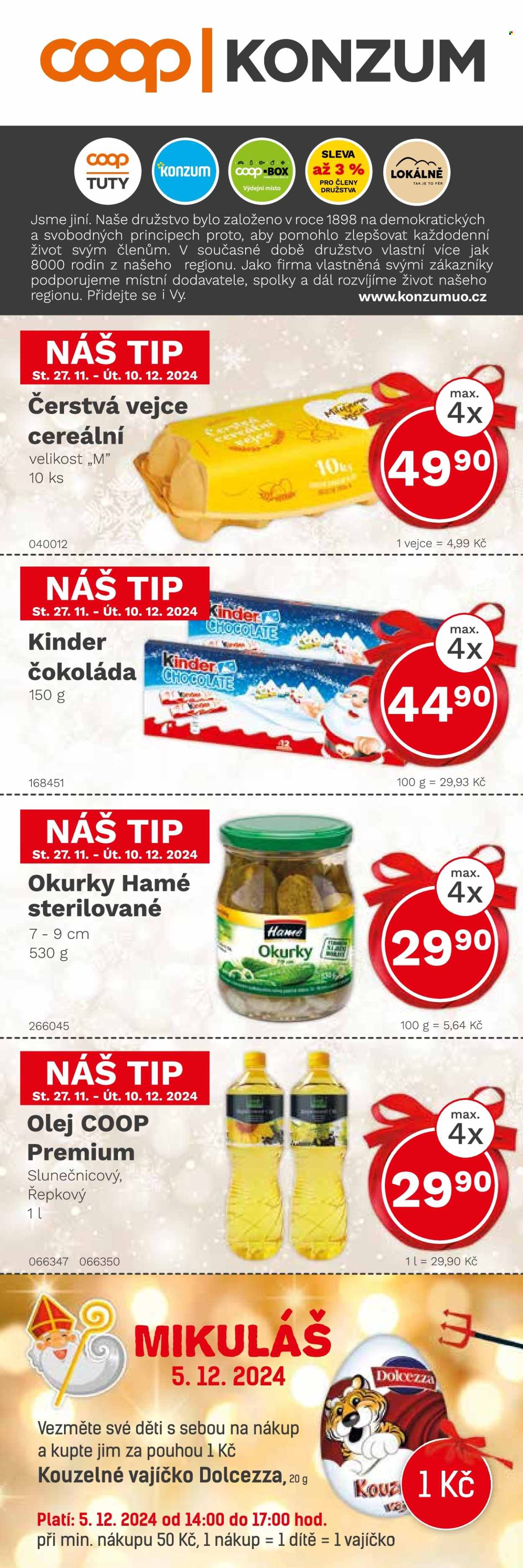 Leták Konzum - 27.11.2024 - 10.12.2024. Strana 1