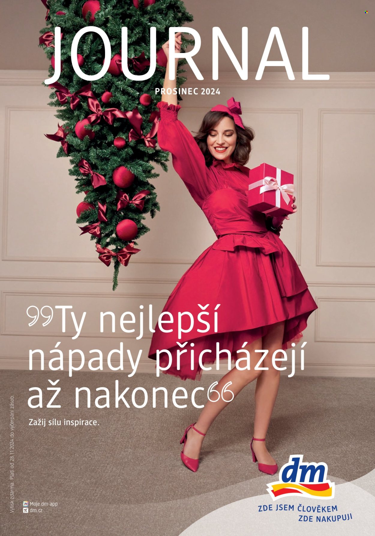 Leták dm drogerie. Strana 1