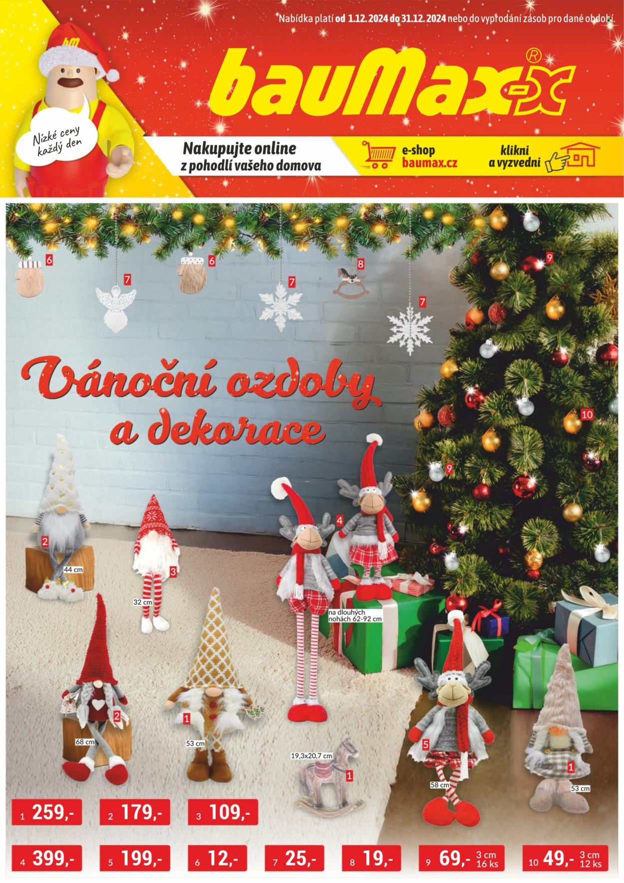 Leták Baumax - 1.12.2024 - 31.12.2024. Strana 1