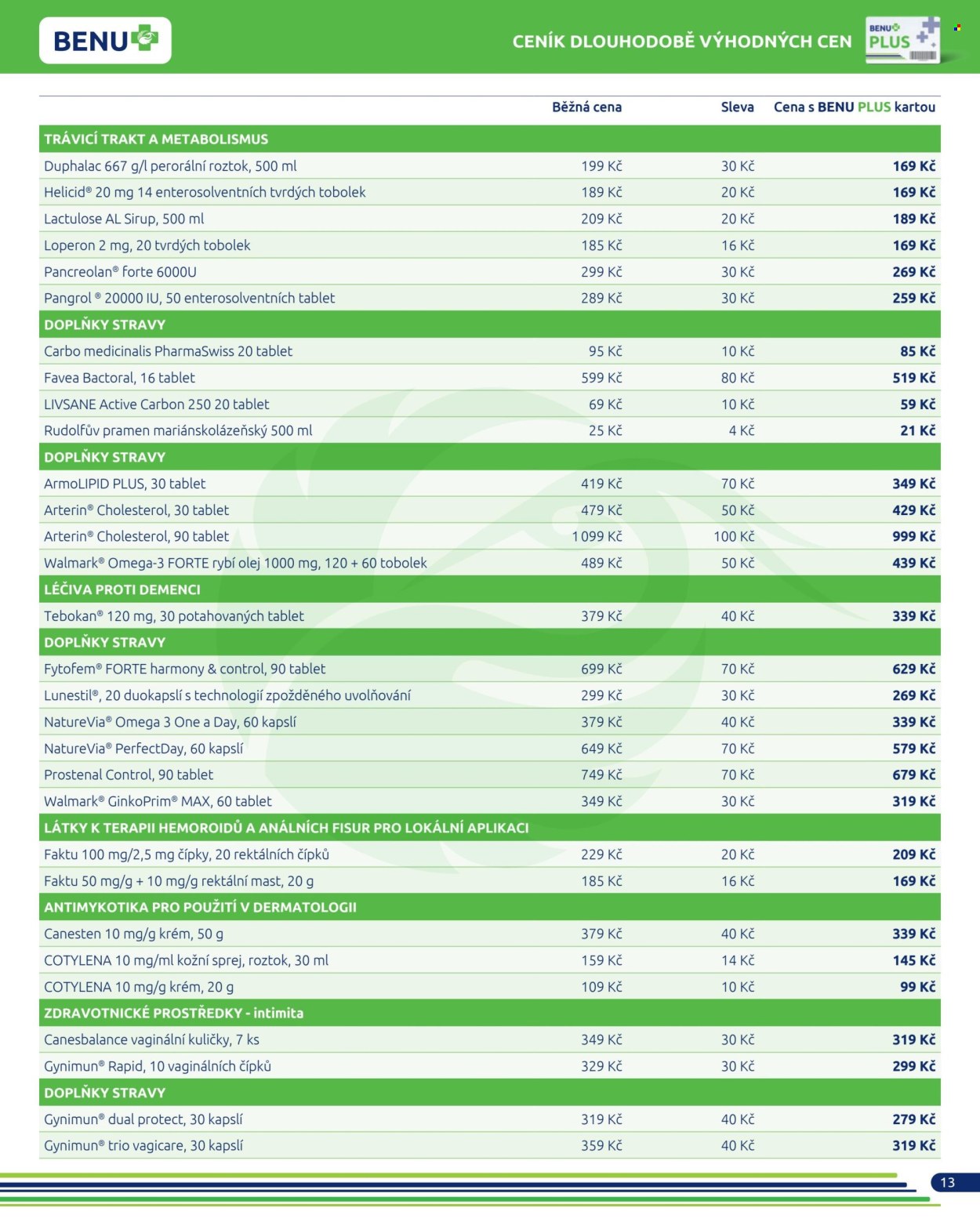 Leták BENU Lékárna - 1.12.2024 - 31.12.2024. Strana 13
