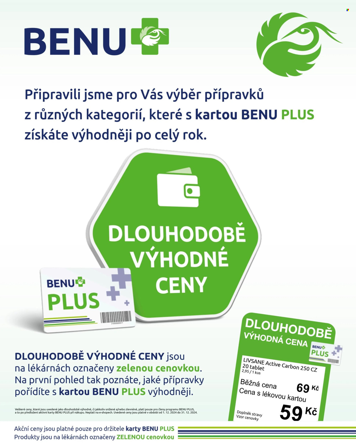Leták BENU Lékárna - 1.12.2024 - 31.12.2024. Strana 1