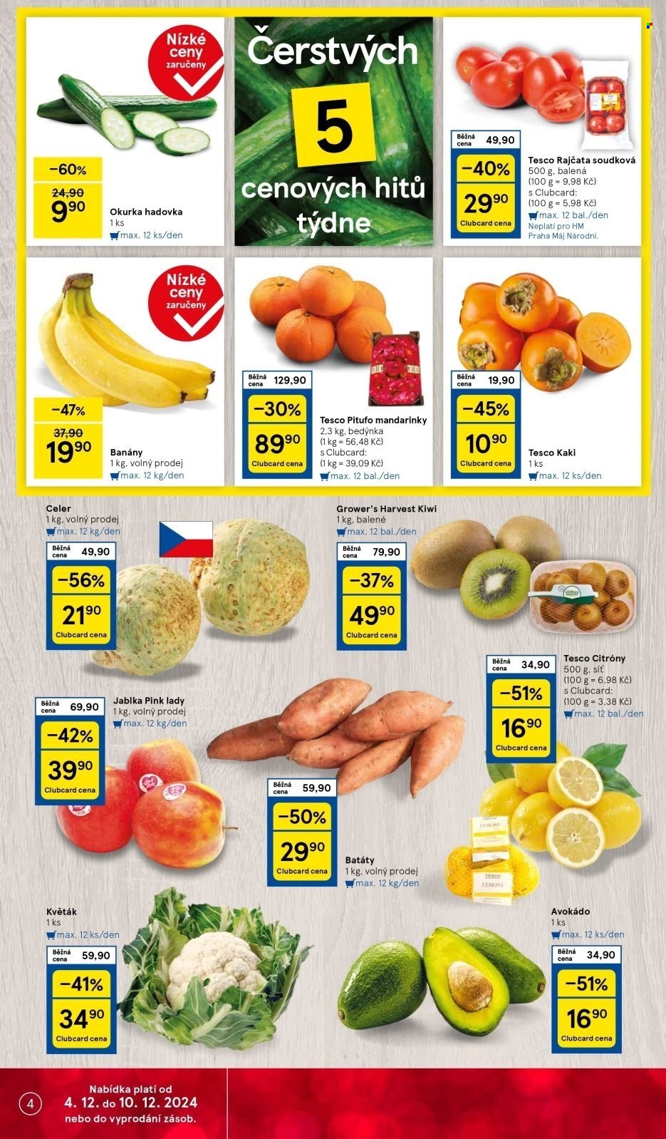Leták TESCO - 4.12.2024 - 10.12.2024. Strana 4